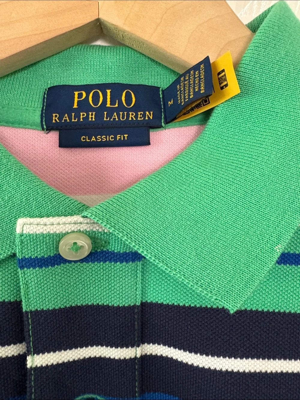 Polo Ralph Lauren Multi-Striped Pique/Mesh Shirt